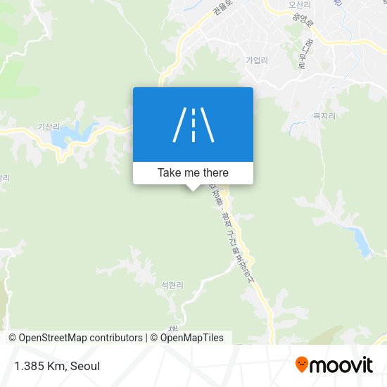 1.385 Km map