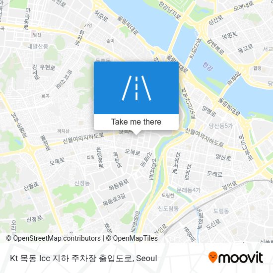 Kt 목동 Icc 지하 주차장 출입도로 map