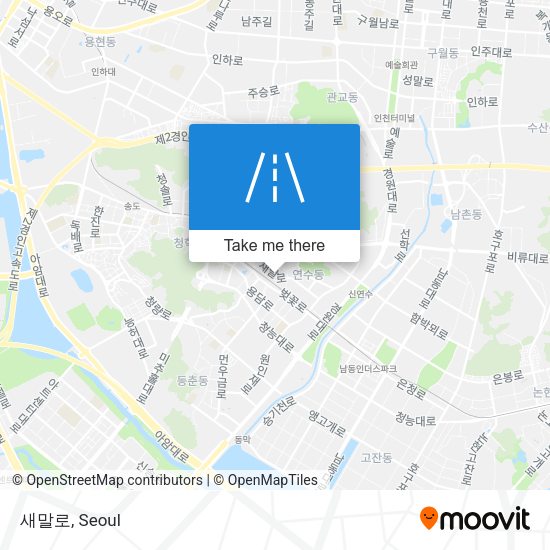 새말로 map