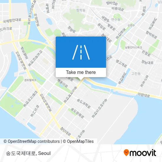 송도국제대로 map
