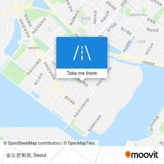 송도문화로 map