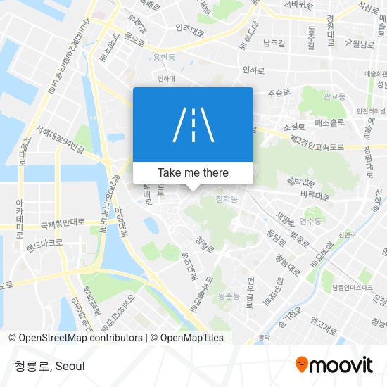 청룡로 map