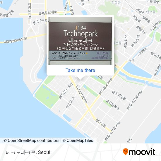 테크노파크로 map