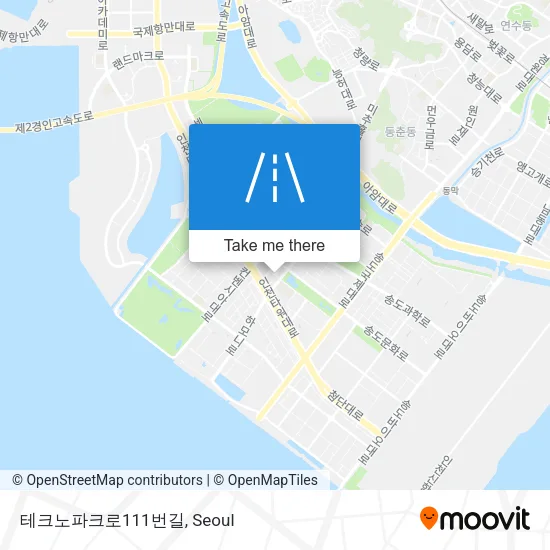 테크노파크로111번길 map