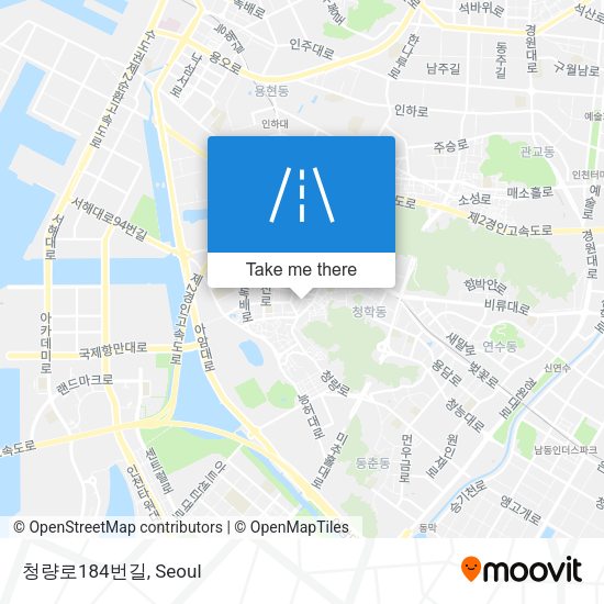 청량로184번길 map