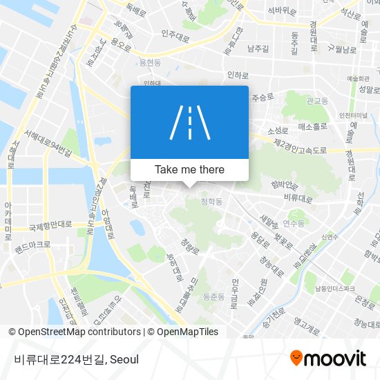 비류대로224번길 map