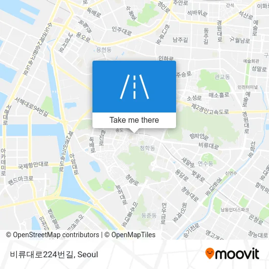 비류대로224번길 map