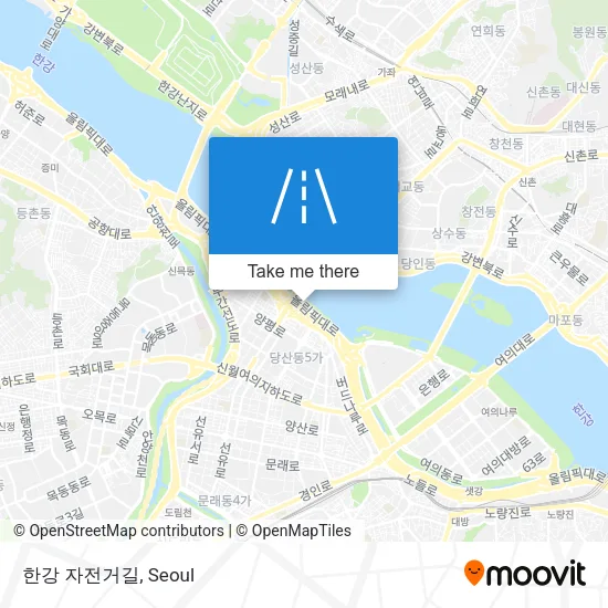 한강 자전거길 map