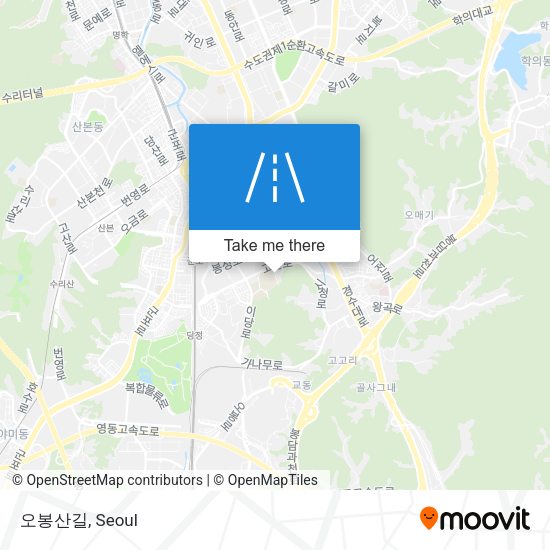 오봉산길 map