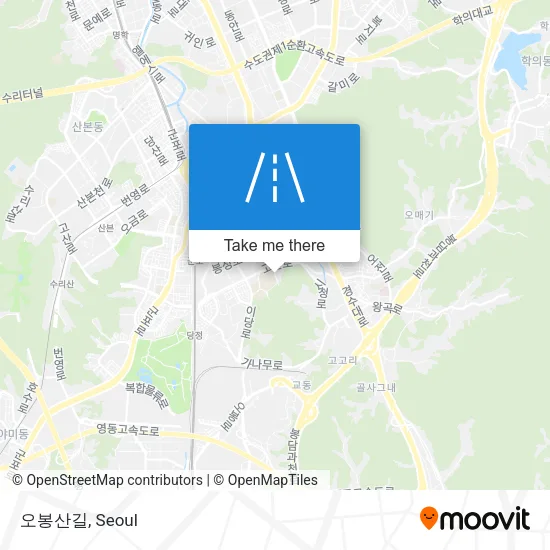 오봉산길 map