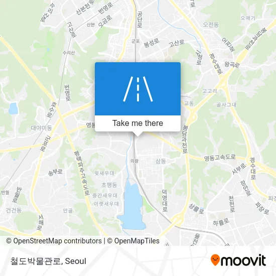 철도박물관로 map
