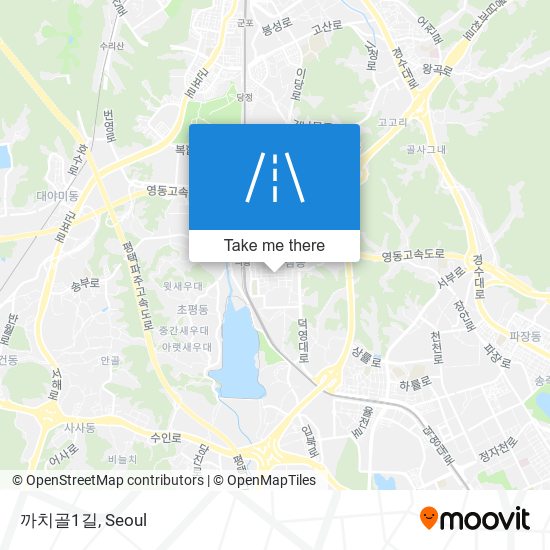 까치골1길 map