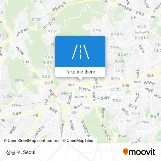 삼봉로 map