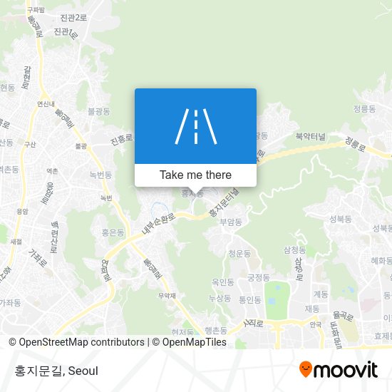 홍지문길 map