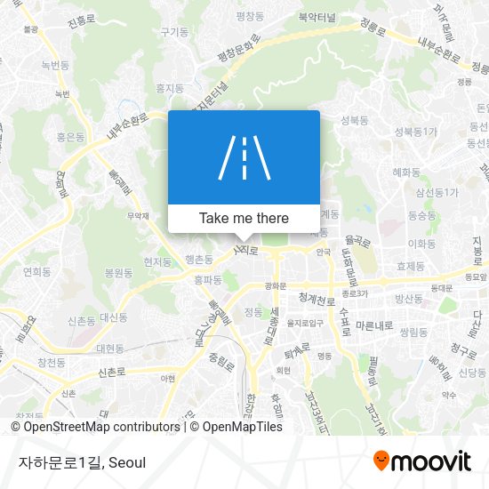 자하문로1길 map