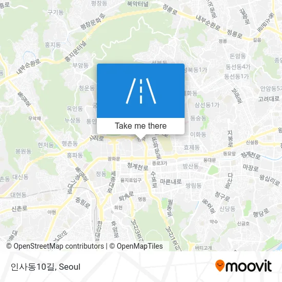 인사동10길 map