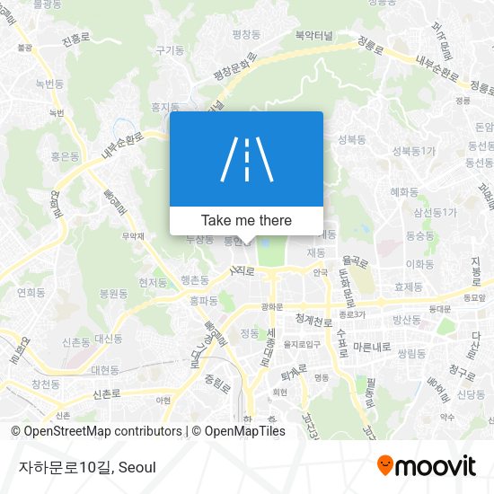 자하문로10길 map