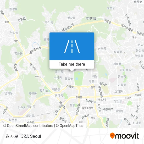 효자로13길 map