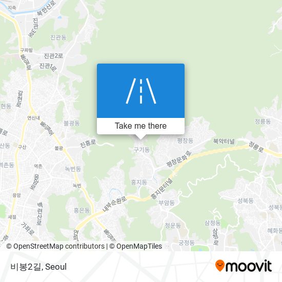 비봉2길 map