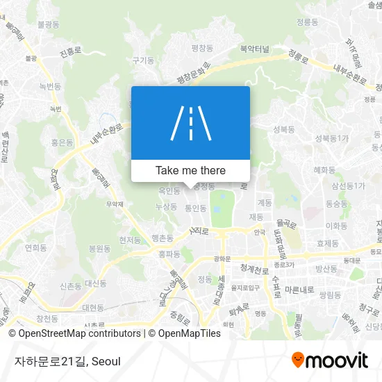 자하문로21길 map