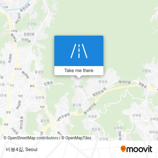비봉4길 map
