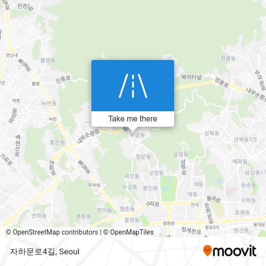 자하문로4길 map