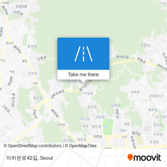자하문로42길 map