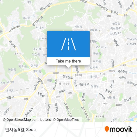 인사동5길 map