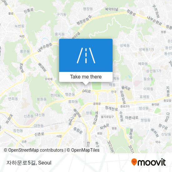 자하문로5길 map