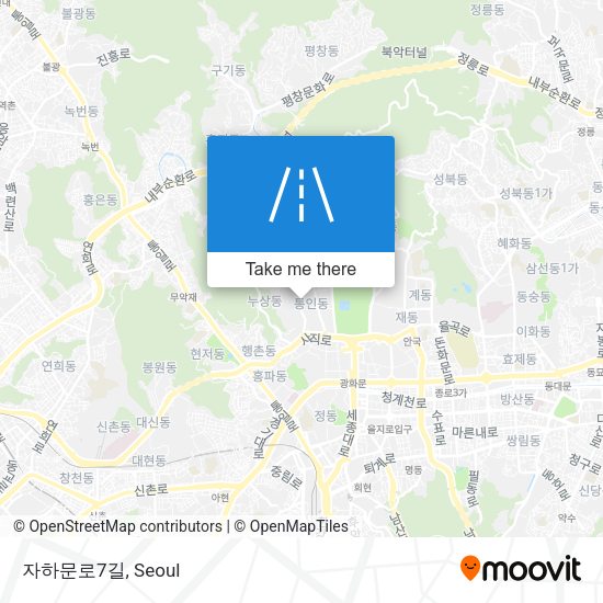 자하문로7길 map