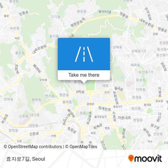 효자로7길 map