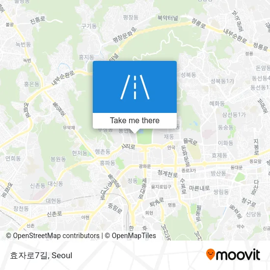 효자로7길 map