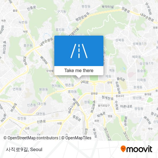 사직로9길 map