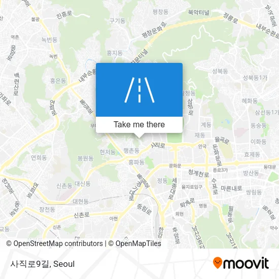 사직로9길 map