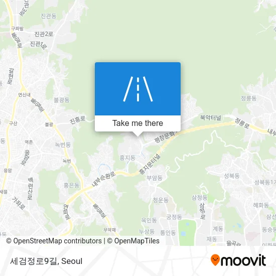 세검정로9길 map