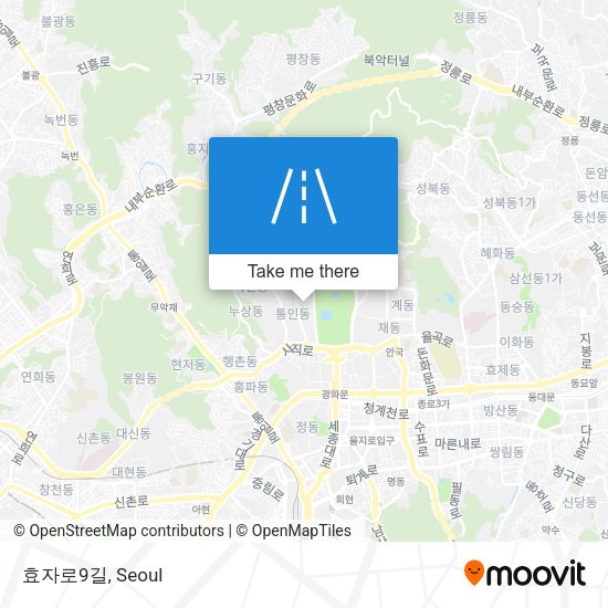 효자로9길 map