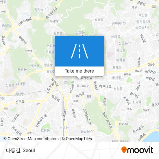 다동길 map