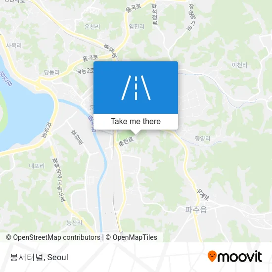 봉서터널 map