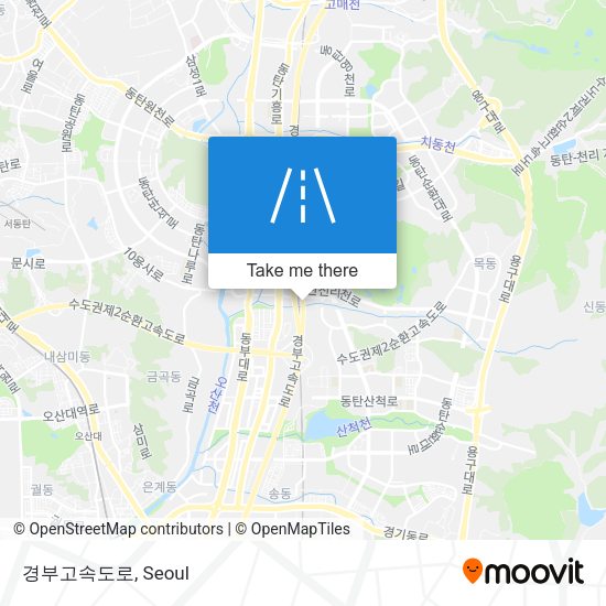 경부고속도로 map