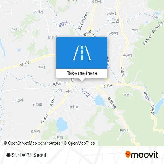 독정기로길 map
