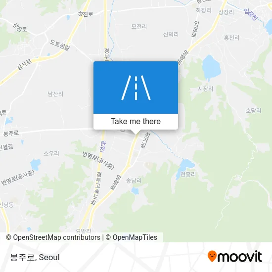 봉주로 map