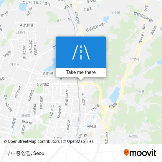 부대중앙길 map