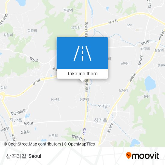 삼곡리길 map