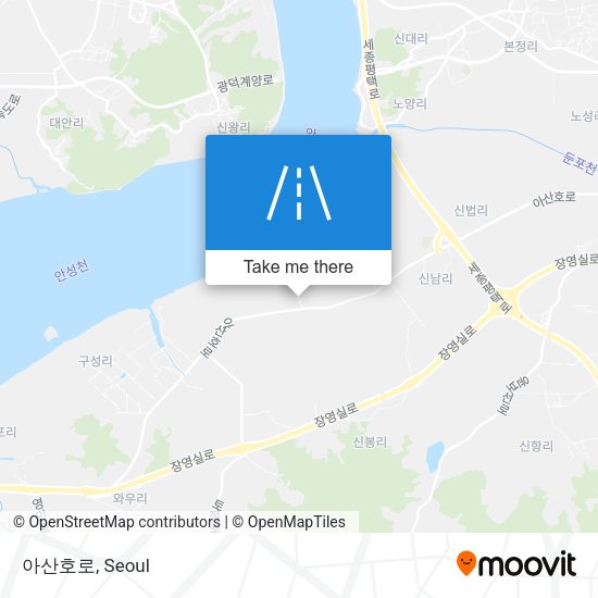 아산호로 map