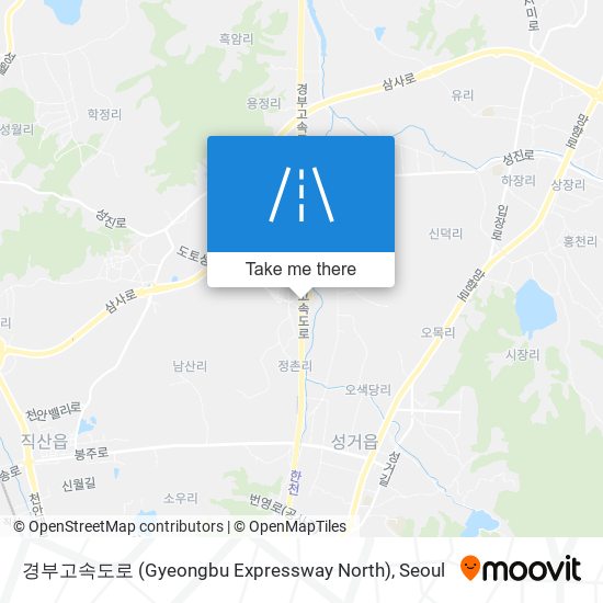 경부고속도로 (Gyeongbu Expressway North) map