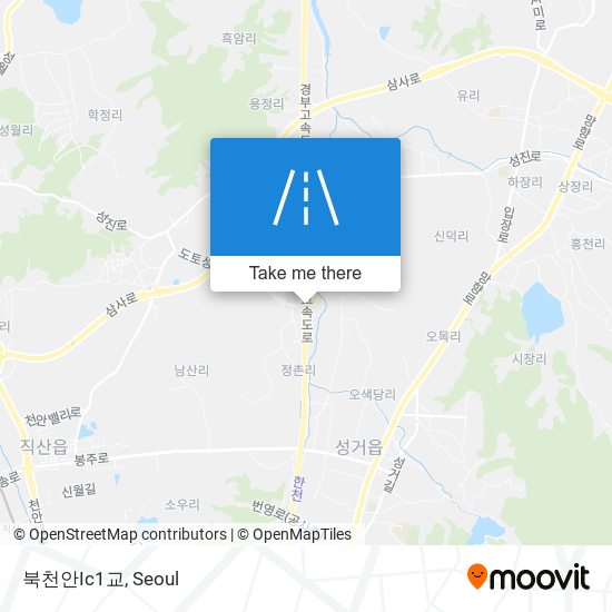 북천안Ic1교 map