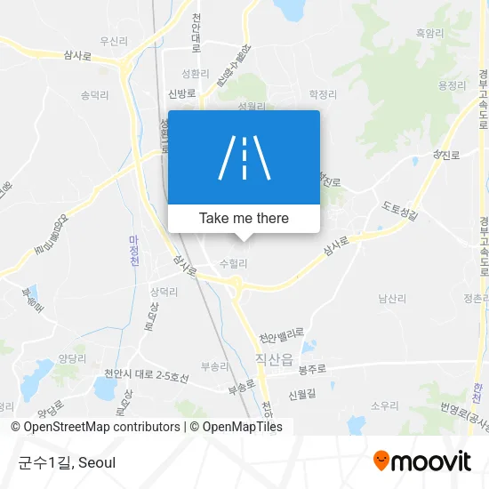 군수1길 map