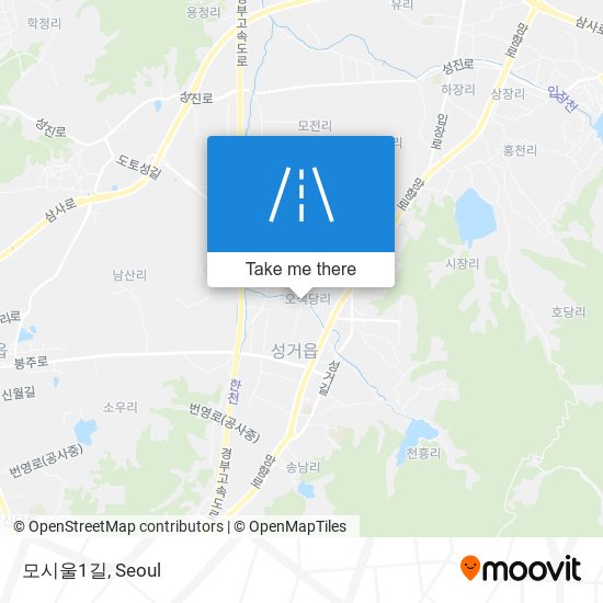 모시울1길 map