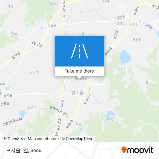 모시울1길 map