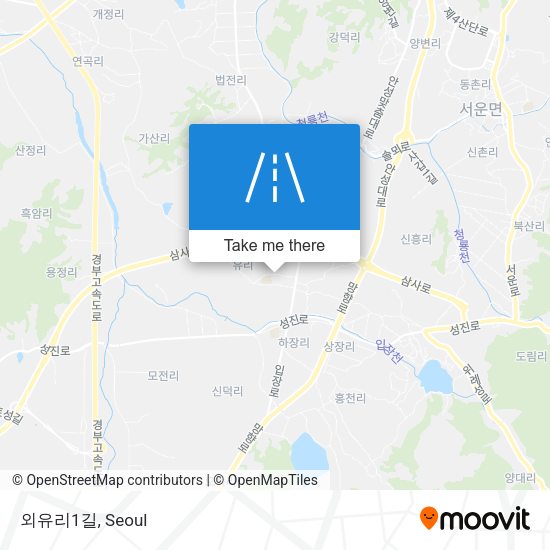 외유리1길 map